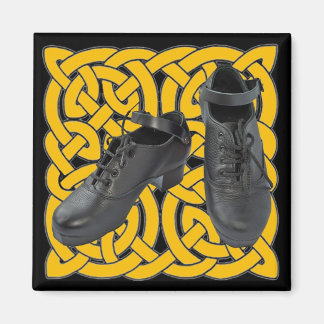Irish Dance Hard Shoes on Celtic Knot Magnet