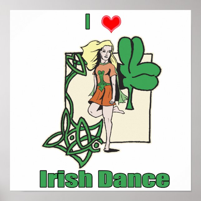 Irish dance heart poster (Front)