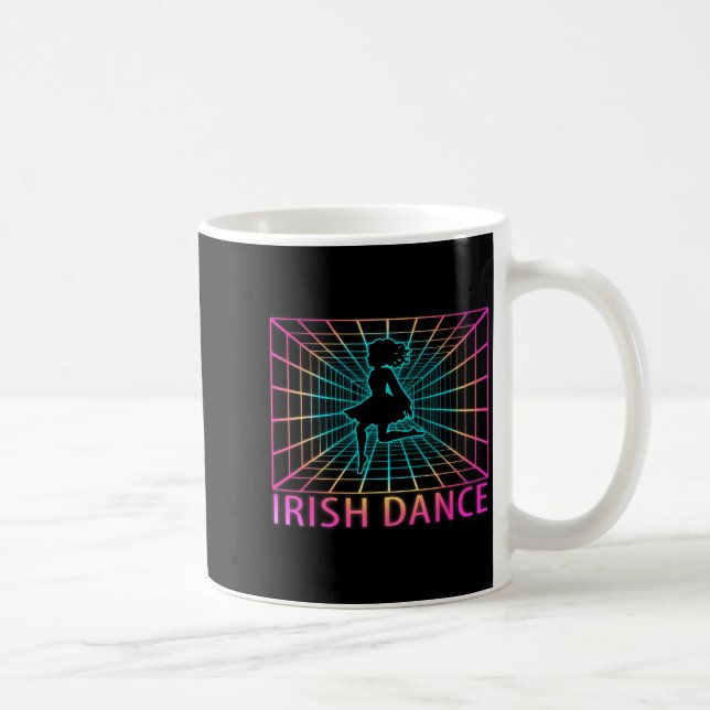 Irish Dance Retro Dancer Gift  Coffee Mug (Right)