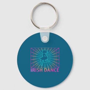 Irish Dance Retro Dancer Gift Key Ring