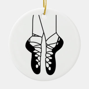 Irish Dance Shoes Ceramic Ornament