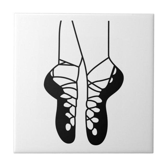 Irish Dance Shoes Ceramic Tile (Front)