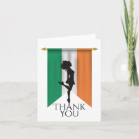 Irish Dancer and Flag of Ireland Hard Shoe Dance