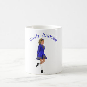 Irish Dancer Blonde in Blue Coffee Mug