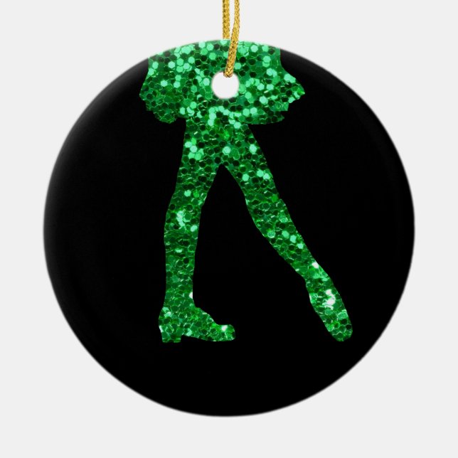 Irish Dancer double-sided Ceramic Ornament (Front)