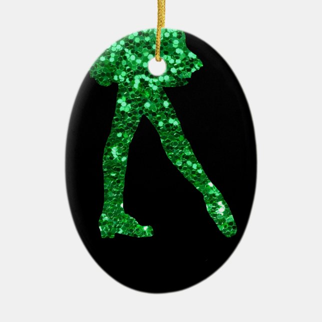 Irish Dancer double-sided Ceramic Ornament (Front)