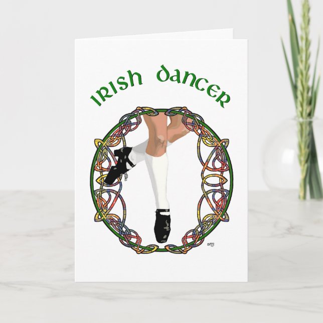 Irish Dancer Hard Shoe Card (Front)