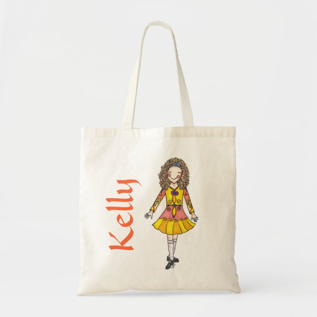 Irish Dancer in Golds Tote Bag (Front)