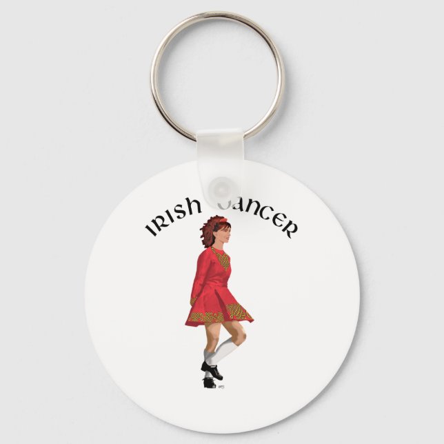 Irish Dancer in Red Key Ring (Front)