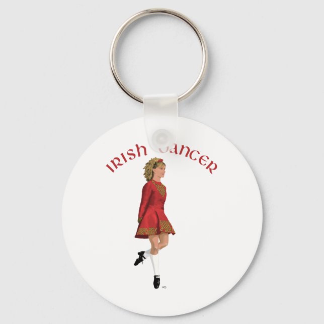 Irish Dancer in Red Key Ring (Front)