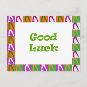 Irish Dancers: Good Luck Postcard