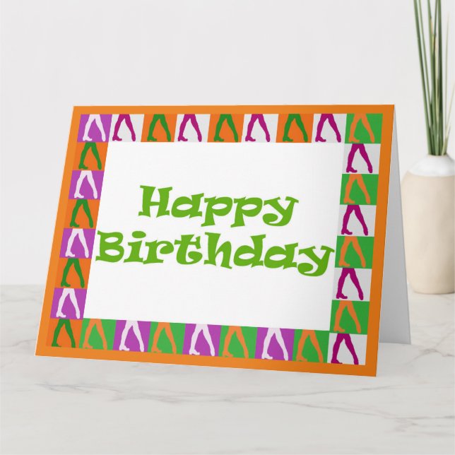 Irish Dancers: Happy Birthday Card (Front)