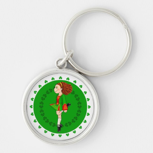 Irish Dancer's Irish Dancing Key Ring (Front)