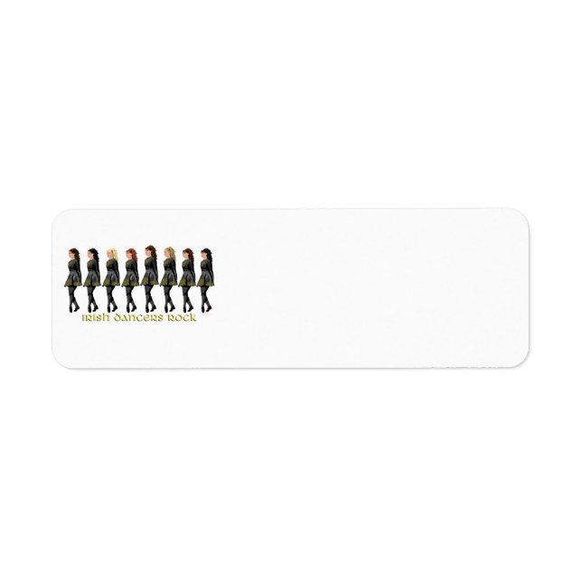 Irish Dancers Rock Return Address Label (Front)