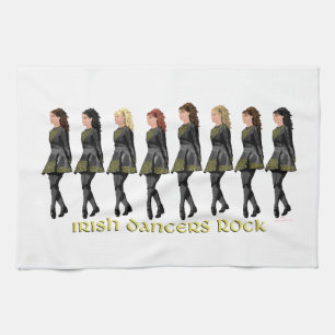 Irish Dancers Rock Tea Towel