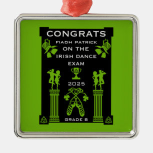 Irish Dancing Congratulations Metal Ornament