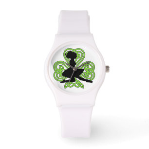 Irish Dancing Shamrock Celtic Knot Watch