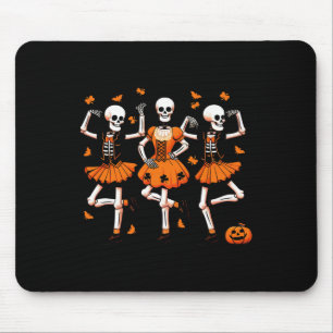 Irish Dancing Skeletons Spooky Dance Halloween Wom Mouse Pad