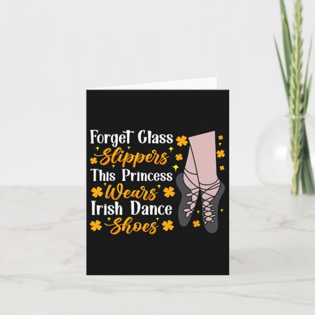 Irish Dancing This Princess Wears Irish Tap Dance  Card (Front)