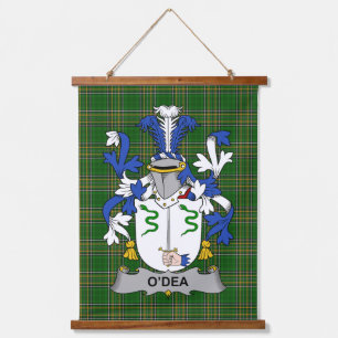 Irish Dea or O_Dea Coat of Arms Family Crest Hanging Tapestry