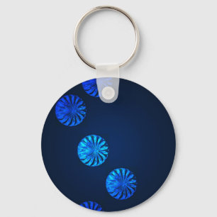 Irish Design Blue Crystal Key Ring