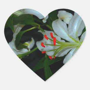 Irish Design-Brass and Flower Collection Heart Sticker