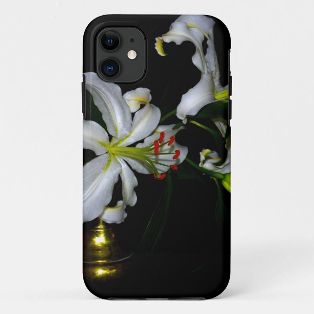 Irish Design-Brass and Flower Design Case-Mate iPhone Case (Back)