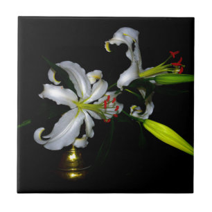 Irish Design-Brass and Flower Design Tile