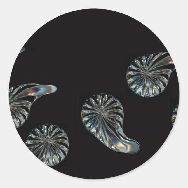Irish Design-The Crystal Collection Classic Round Sticker (Front)