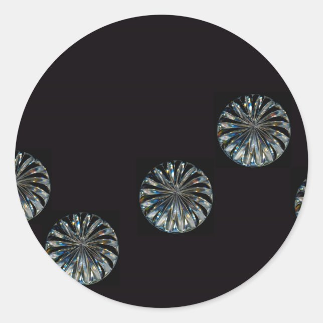 Irish Design-The Crystal Collection Classic Round Sticker (Front)