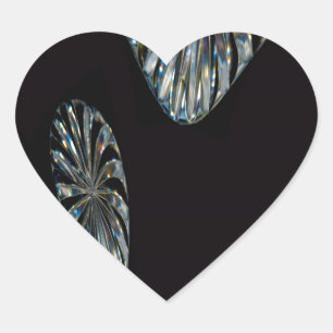 Irish Design -The Crystal Collection Heart Sticker