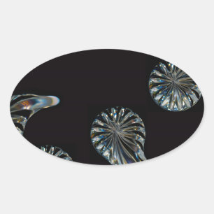 Irish Design-The Crystal Collection Oval Sticker