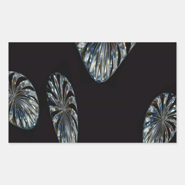 Irish Design -The Crystal Collection Rectangular Sticker (Front)