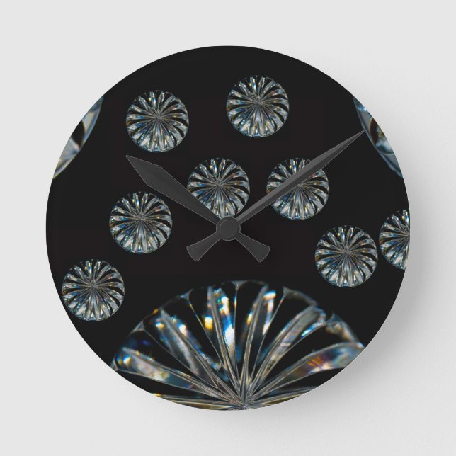 Irish Design-The Crystal Collection Round Clock (Front)