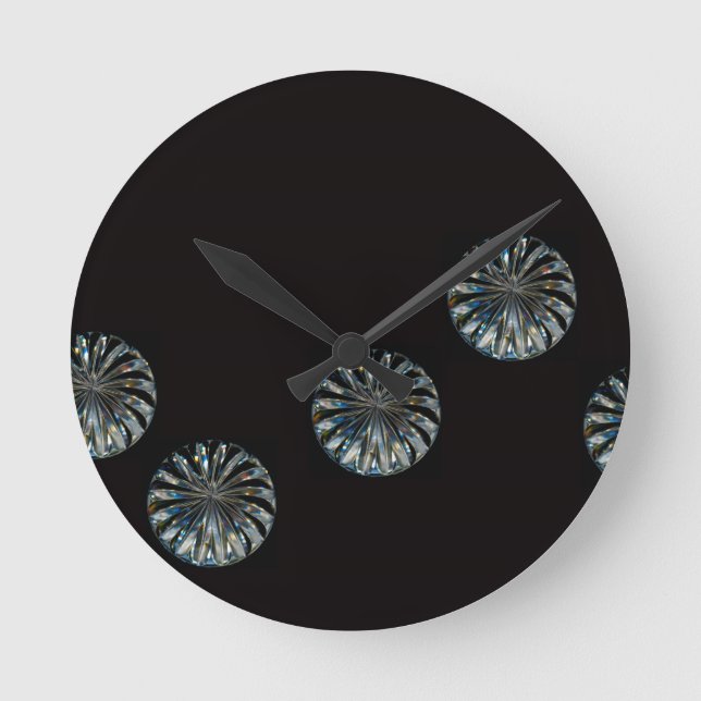 Irish Design-The Crystal Collection Round Clock (Front)