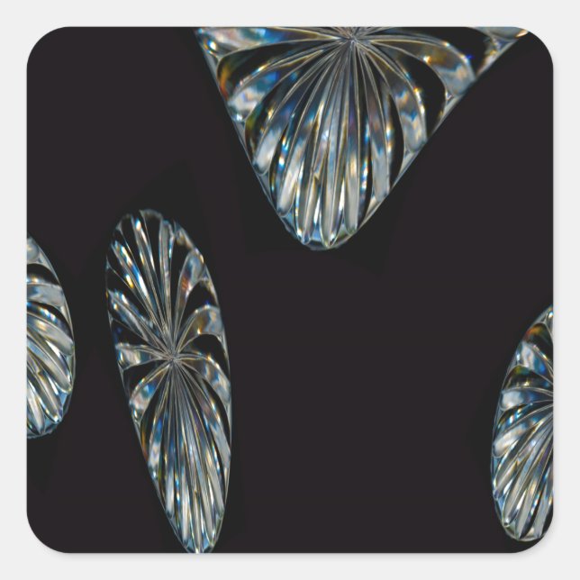 Irish Design -The Crystal Collection Square Sticker (Front)