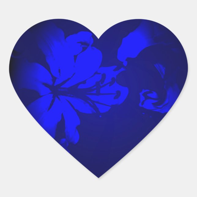 Irish Design-The Flower Collection Heart Sticker (Front)