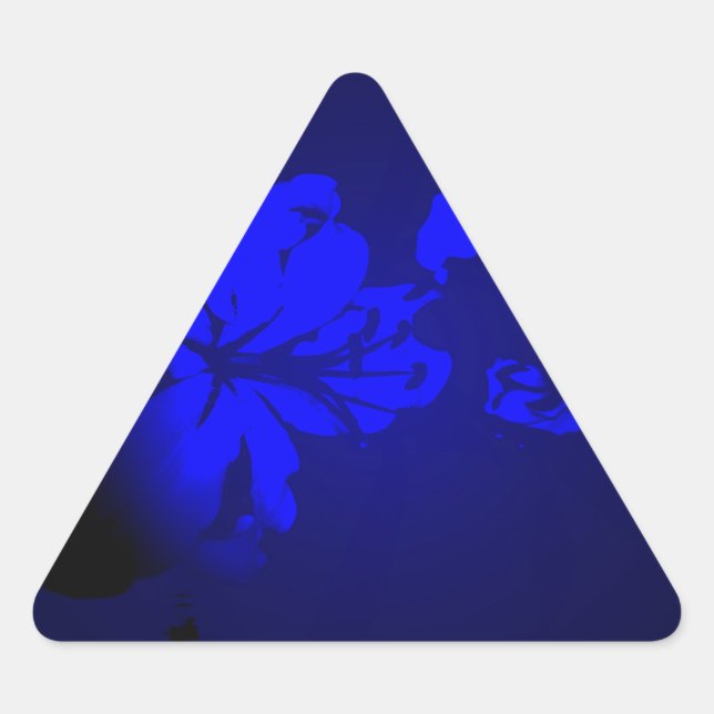 Irish Design-The Flower Collection Triangle Sticker (Front)