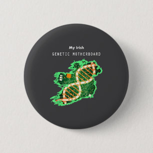 Irish Dna Ireland Motherboard 6 Cm Round Badge