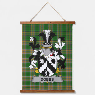 Irish Dobbs Coat of Arms Family CrestIrish Dobbs C Hanging Tapestry