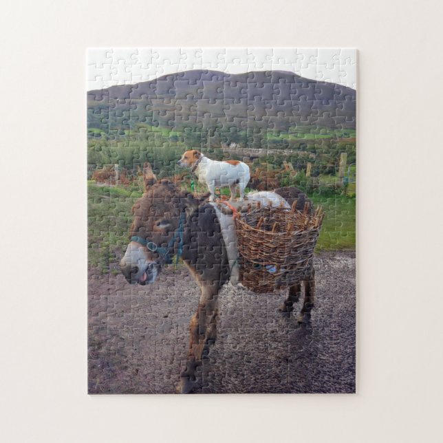 Irish Donkey and Dog Puzzle (Vertical)
