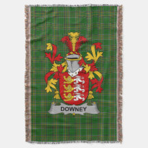  Irish Downey or O_Downey Coat of Arms Family Cres