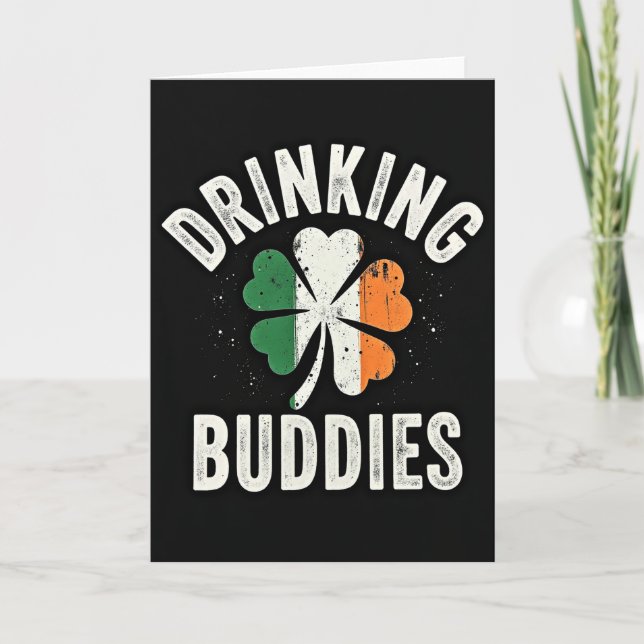 Irish Drinking Buddies Card (Front)
