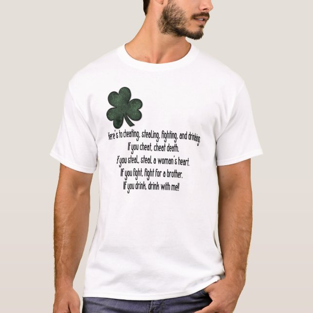 Irish Drinking Saying 1 - T-Shirt (Front)