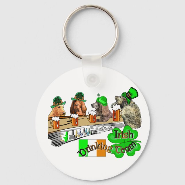 Irish Drinking Team Key Ring (Front)