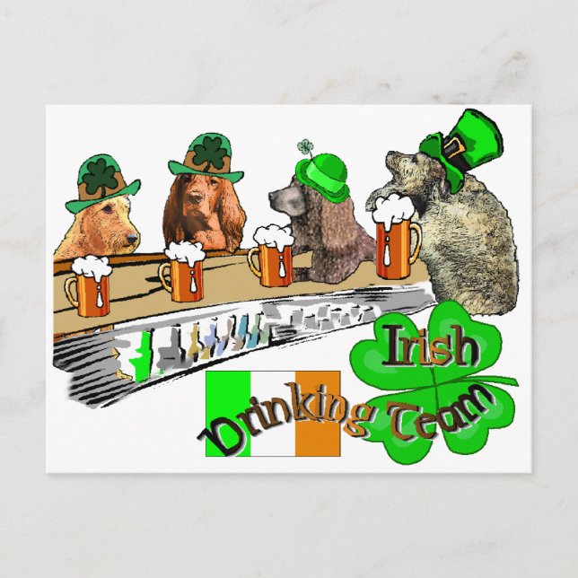 Irish Drinking Team Postcard (Front)