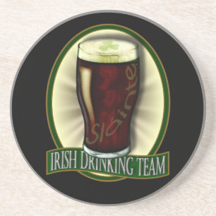 Irish Drinking Team Sandstone Coaster
