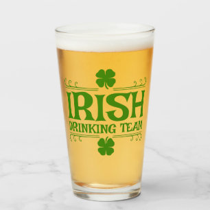 Irish Drinking Team Shamrock Glass