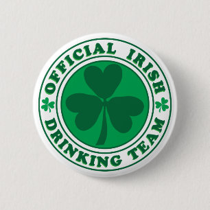 Irish Drinking Team/St. Patrick's Day 6 Cm Round Badge