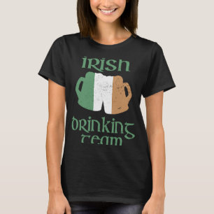 Irish Drinking Team St Patrick's Day Ireland Flag T-Shirt